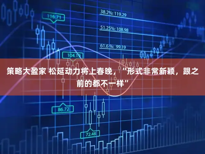策略大盈家 松延动力将上春晚，“形式非常新颖，跟之前的都不一样”