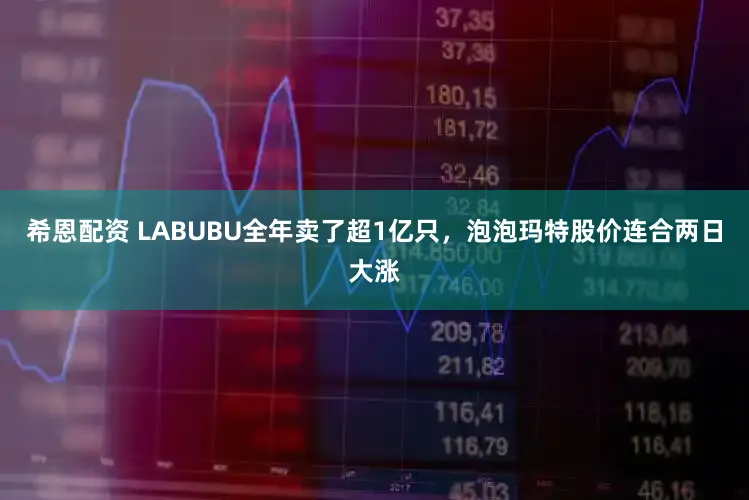 希恩配资 LABUBU全年卖了超1亿只，泡泡玛特股价连合两日大涨