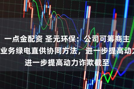 一点金配资 圣元环保：公司可筹商主业探索IDC业务绿电直供协同方法，进一步提高动力诈欺截至